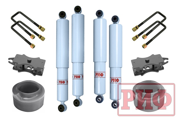 Лифт-комплект РИФ лайт 2 газовый УАЗ Хантер лифт 50 мм RIF-Hun-50-G-lite