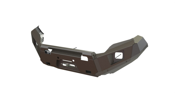 Бампер передний Toyota Land Cruiser Prado 150 2013-2017 REVO под балку и ПТФ STC-TLCP150/13-BFR-C1-L1L4