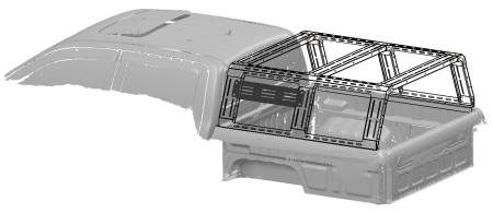 Molle панель малая для грузового каркаса STC Sollers ST8 2024+ STC-SST8/24-CFS-SB