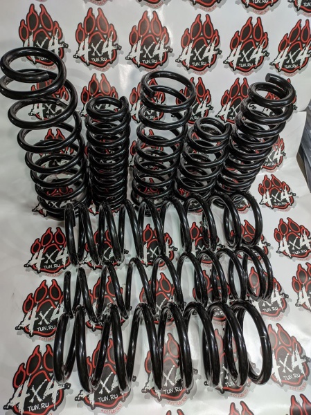 Пружины 4x4tun задние Toyota Land Cruiser 80/105 лифт 50 мм 100 кг, TLC 100 лифт 25 мм 100 кг, 2 шт  4x4tun-080-775B