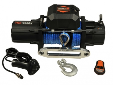 Лебедка автомобильная 4REVO 10000 12V с синтетическим тросом 4R-W101B