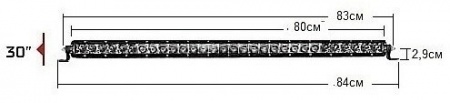 SAE-Серия SR30″ (28 светодиодов) Дополнительный дальний свет + ДХО 930413