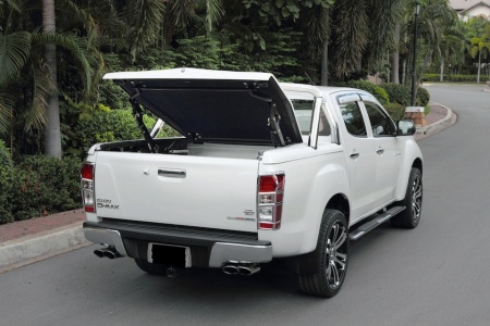 TOPUP Крышка для пикапа 45 градусов с хромированными трубами для Isuzu D-Max Sport Lid TU-ISZDM-SPL-527