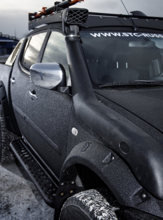 Пороги силовые Mitsubishi L200 2006-2015 цельная ступень STC-ML200/06-S-C1