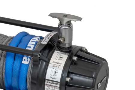 Лебёдка автомобильная электрическая 24V Runva 9500 lbs 4350 кг MAX влагозащищенная, комбинированный роспуск, синтетический трос EWB9500MAX-Q-SSRMAC24V