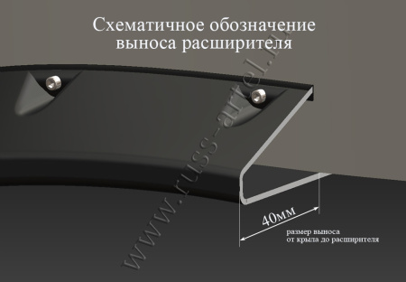 Расширители колесных арок Русская артель Nissan Navara 2005-2010  RN-060802
