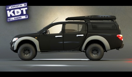 Кунг экспедиционный "Люкс" трехдверный KDT Mitsubishi L200 2005-2014  13281