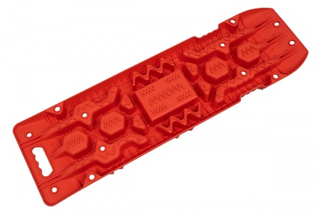 Сенд-траки пластиковые 108х31 см усиленные, с площадкой под домкрат, красные (2 шт.) TX002