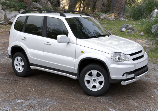 Фото изделия: Защита порогов d76 Rival Chevrolet Niva 2009- R.1004.008