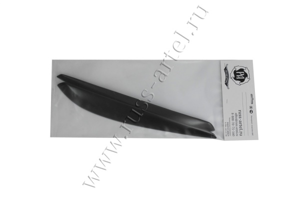 Накладки на передние фары (реснички) Русская артель Volkswagen Touareg 2014-2017  REV-082100