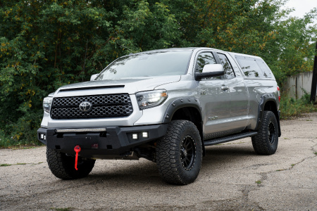 Бампер передний Toyota Tundra 2013-2021 (под балку и ПТФ) STC-TT13-BFR-C1-L1L4