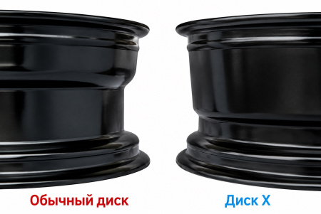 Детали колёсного диска: Диск усиленный УАЗ стальной черный 5x139,7 7xR16 d110 ET+30 (треуг. мелкий) 1670-53910BL+30A17X