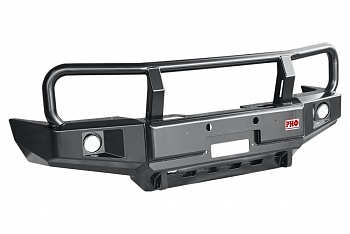 Бампер передний с доп. фарами и защитной дугой РИФ Toyota Hilux 1983-1997  RIF106-10350