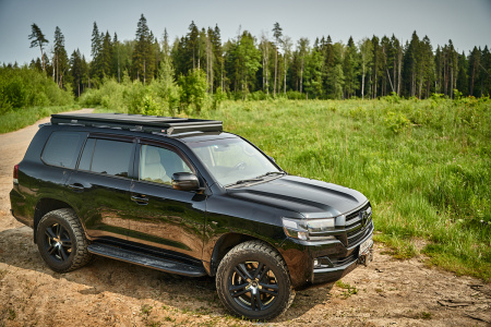 Багажник экспедиционный (платформа) алюминиевый РИФ 1200x2080 мм для Toyota Land Cruiser 200 (с крепежом) RIF200-roof4