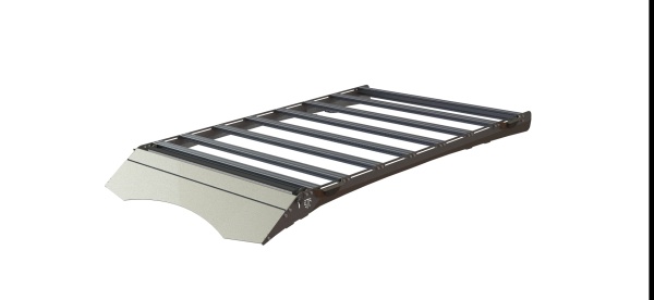 Багажник экспедиционный STC Renault Duster 2010-2019 ШТОРКА с дальним и рабочим светом  STC-RDU/10-TR1-L1L3