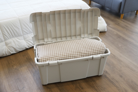 Ящик экспедиционный IRIS HD BOX SOLID CONTAINER SC800D серый, 64 литра 80x38x38 см. HDB-800D