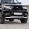Фото изделия: Защита переднего бампера d76+d57 Rival UAZ Patriot 2014-2016- R.6302.002