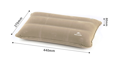 Подушка туристическая надувная Naturehike 44х27х8см, темно-синяя NH18F018-Z-DBL