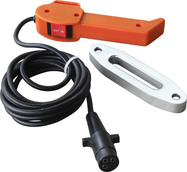 Лебёдка электрическая 12V Runva 4500lbs, 2040кг, синтетический трос   EWX4500USR