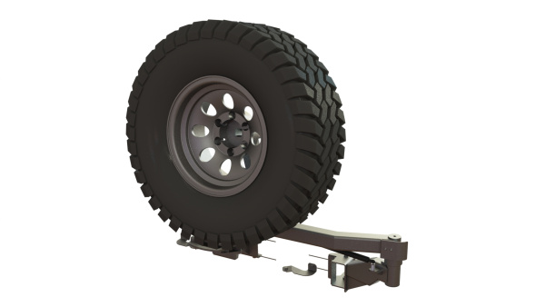 Калитка в штатный бампер Toyota Land Cruiser Prado 95 STC-TLCP95-G