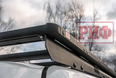Багажник экспедиционный (платформа) алюминиевый РИФ 1150x2080 мм для Toyota Land Cruiser Prado 150 (с крепежом) RIF150-roof4
