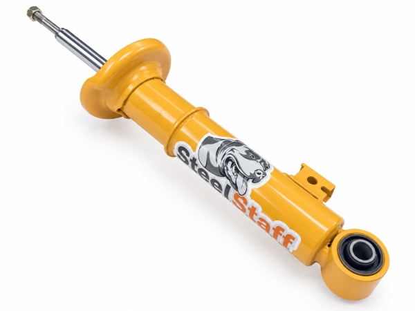 Амортизатор SteelStaff передний Mitsubishi L200 2005+,Pajero Sport II,III 2009+лифт 0-40 мм NitroGas SSG-2232 — предметное фото на белом фоне
