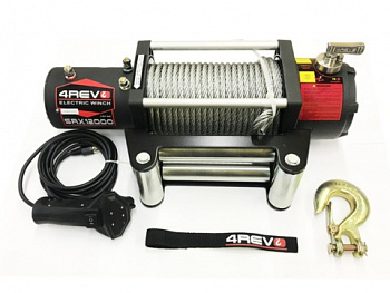 Лебедка автомобильная 4REVO SRX 12000 12В стальной трос 4R-W123A-12