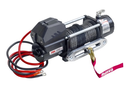 Лебёдка автомобильная электрическая 12V Magnum 12000 lbs 5443 кг (синтетический трос) EWD12000FSR