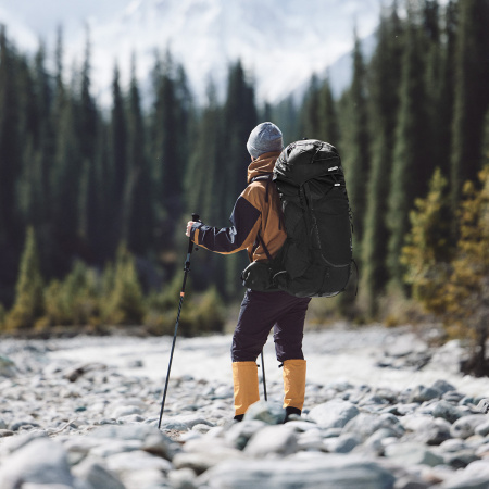 Рюкзак туристический Naturehike Helium Series 70 л, размер L, черный CNK2450XB014-B70LL