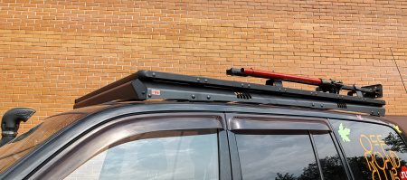 Багажник экспедиционный (платформа) алюминиевый РИФ 1250x2080 мм для Toyota Land Cruiser 100/105 (с крепежом) RIF105-roof4