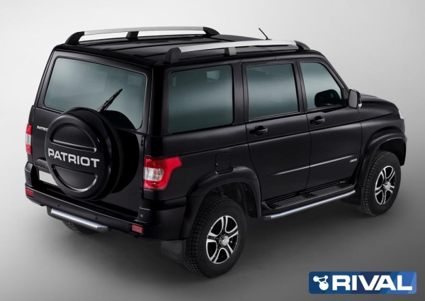 Защита заднего бампера d76 RIVAL UAZ Patriot 2014-2016-2019  R.6302.008