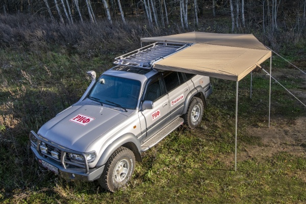 Маркиза автомобильная РИФ комбинированная (прямоугольная с веерной частью) 2,5 м  WIN206