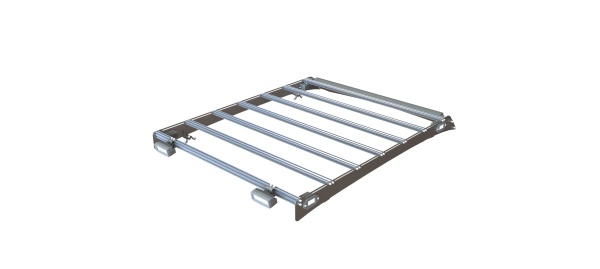 Багажник экспедиционный STC Toyota Hilux 2005+ с дальним, рабочим и задним светом  STC-TH05-TR-L1L2L3