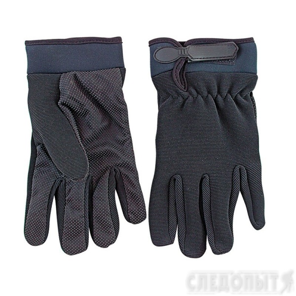 Перчатки туристические "СЛЕДОПЫТ", черные, размер XL  PF-GT-B03