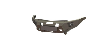 Накладки на бампер передний STC для Mitsubishi Pajero Sport 2008-2015 REVO под расширители арок STC-MPS2-BF-BUH