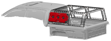 Molle панель большая для грузового каркаса STC Sollers ST8 2024+ STC-SST8/24-CFS-MB