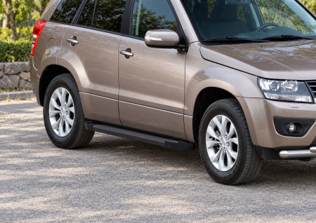 Фото изделия: Порог Black Rival Mitsubishi/ Nissan Terrano/Renault Duster/ Ssang Yong/Suzuki F173ALB — изображение 11