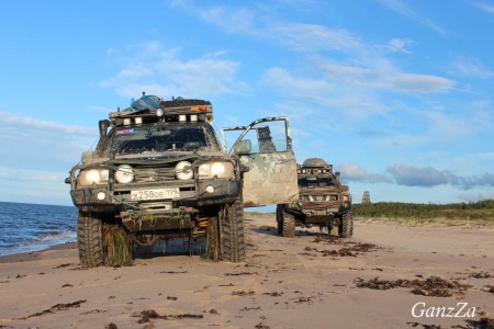 Бампер передний силовой с кенгурином алюминиевый KDT Toyota Land Cruiser 100/105   03016L