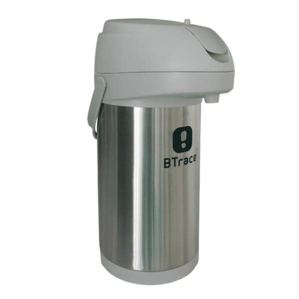 Термос BTrace с пневмонасосом 3500 мл, серебристый  805-3500