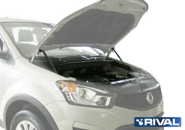 Амортизаторы капота, 2 шт. RIVAL Ssang Yong Action 2013-  A.ST.5301.1