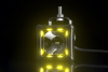 Светодиодные фары дальнего света AURORA 76x76 мм 30W с RGB подсветкой (комплект 2 шт) ALO-D3T-2-P23Q