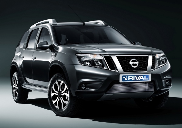 Решетка бампера d10 RIVAL Nissan Terrano 2014-  G.4119.001