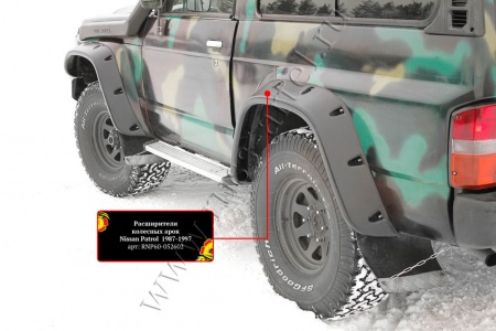 Расширители колесных арок Русская Артель Nissan Patrol Y60  RNP60-052602