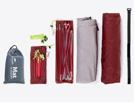 Палатка Naturehike Cloud Up 2-местная, алюминиевый каркас, оранжевый NH17T001-T-TOR