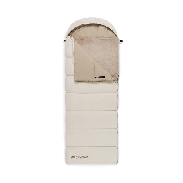 Мешок спальный Naturehike Envelope M400 с подогревом, (190+30)х80 см, (правый) (ТК: -1C), коричневый CNK2300SD021-400BR