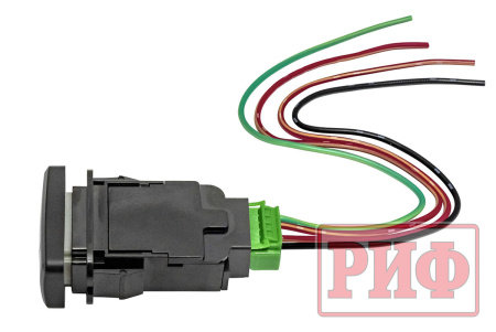 Кнопка ВКЛ/ВЫКЛ, белый, COMPRESSOR TOYOTA 40x20 горизонтальная RIF22-1-1104914