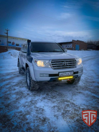 Мини силовой бампер (площадка под лебедку) Toyota Land Cruiser 200 2008-2015 STC-TLC200/08-BW
