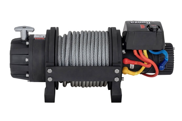 Лебёдка электрическая 24V Runva 25000 lbs влагозащищенная, стальной трос EWB25000S24V