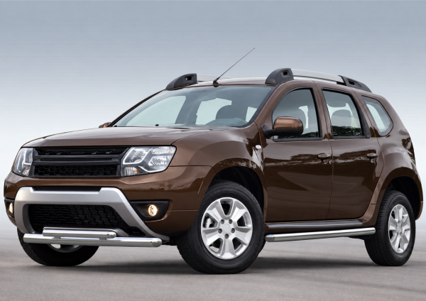 Фото изделия: Защита переднего бампера d57+d42 Rival Renault Duster 2015- R.4703.002