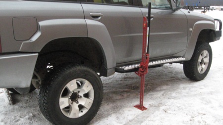 Пороги силовые OJ Nissan Patrol Y61 2004- 5d   05.310.01